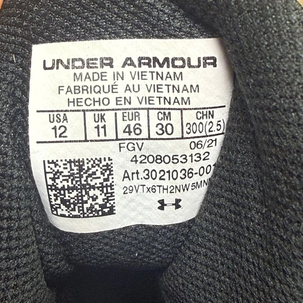 Under Armour Valsetz RTS 1.5 Side-Zip Tactical Boots Mens 12 Black Green Combat